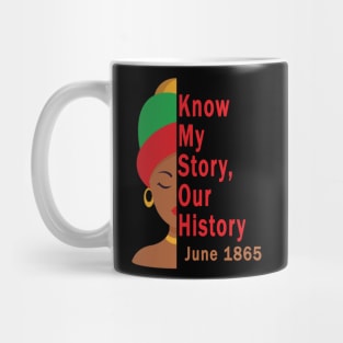 Know My Story Our History juneteenth Mug